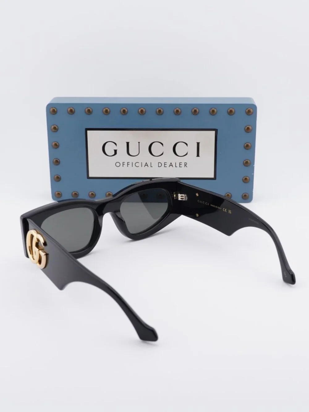 Gucci GG1754S 001 Square Sunglasses - Black / Grey